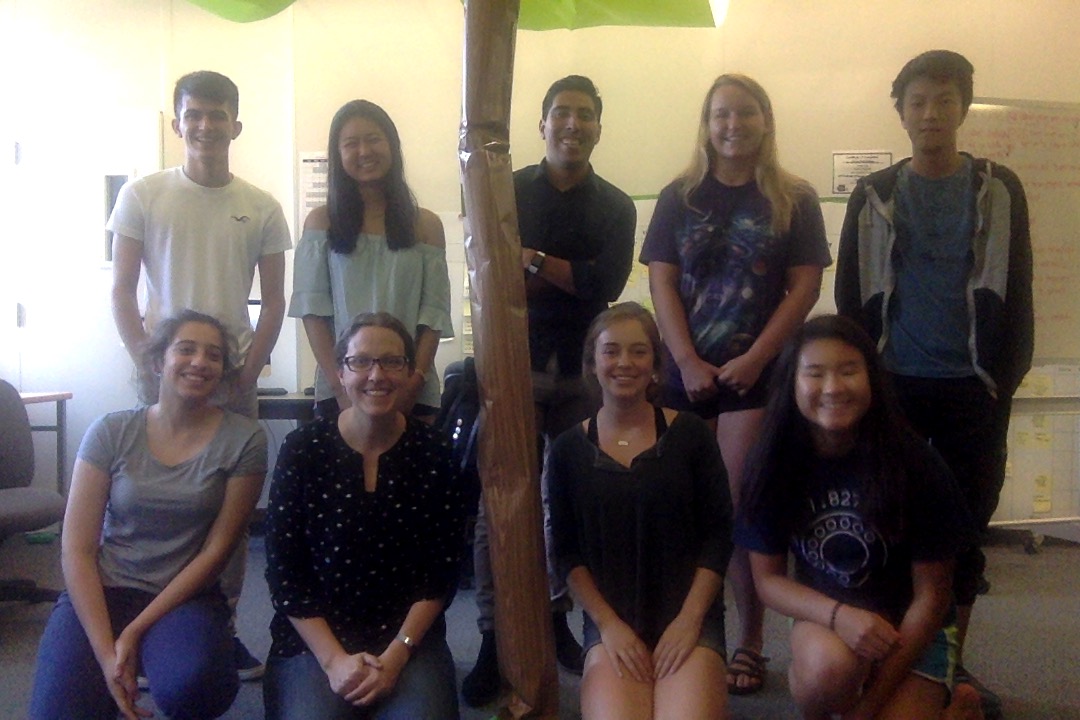 Photo of Jonathan Raygoza, Julia Wang, Marco Valdez, Katie Erickson, Yu (Steve) Zhong, Carolina Valencia, Colleen Lewis, Eleanor Rackoff, Emily Cao